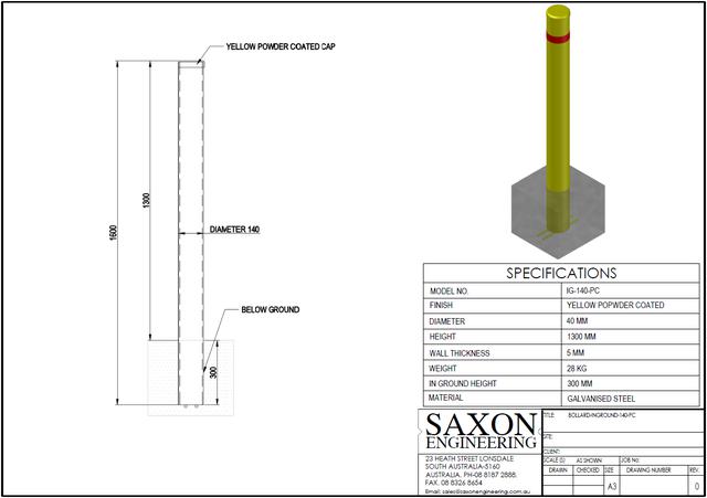 Bollards IG-140-PC