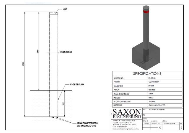 Bollards IG-90-GL