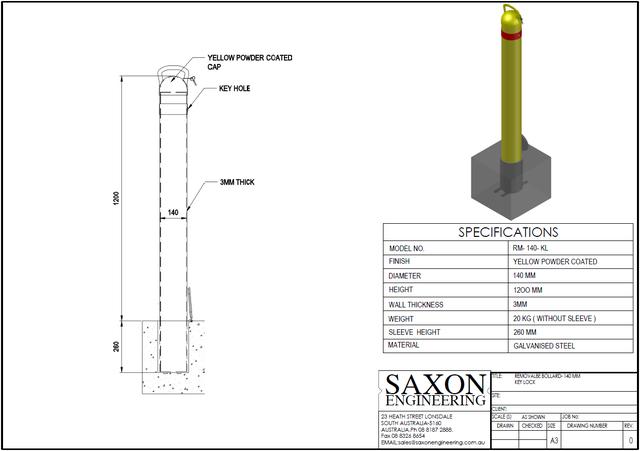 Bollards RM-140-KL