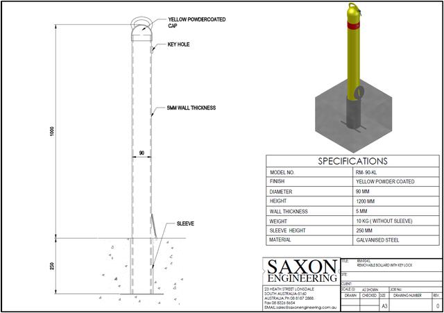 Bollards RM-90-KL